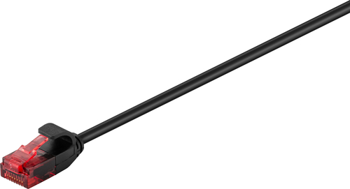 1m Patchkabel Cat6, U/UTP, schwarz, Kupfer, Goobay 1m Patchkabel Cat6, U/UTP, schwarz, Kupfer, Goobay