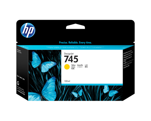 HP 745 130-ml DesignJet Yellow Ink Cartridge HP 745 130-ml DesignJet Yellow Ink Cartridge