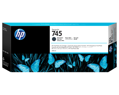 HP 745 300-ml DesignJet Matte Black Ink Cartridge HP 745 300-ml DesignJet Matte Black Ink Cartridge