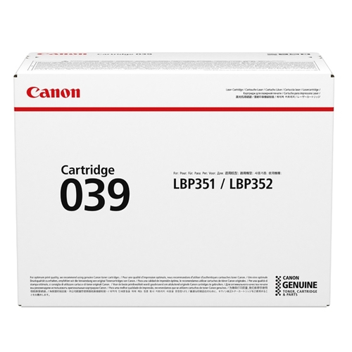 Canon 039, original, schwarz, Toner Canon 039, original, schwarz, Toner