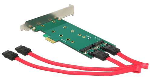 DeLOCK 2x 67-pin M.2 key B - 2x SATA 7-pin DeLOCK 2x 67-pin M.2 key B - 2x SATA 7-pin