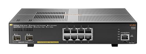 HPE Aruba Networking 2930F 8G PoE+ 2SFP+ Managed L3 Gigabit Ethernet (10/100/1000) Power over Ethernet (PoE) 1U Grau HPE Aruba Networking 2930F 8G PoE+ 2SFP+ Managed L3 Gigabit Ethernet (10/100/1000) Power over Ethernet (PoE) 1U Grau