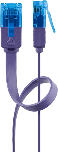 1m Patchkabel Cat6a, U/UTP, violett, Kupfer, Goobay 1m Patchkabel Cat6a, U/UTP, violett, Kupfer, Goobay