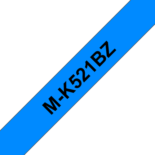 Brother M-K521B, Schriftbandkassette, scwarz auf blau Brother M-K521B, Schriftbandkassette, scwarz auf blau