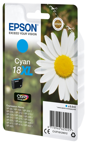 Epson C13T18124012, original, cyan, Tinte Epson C13T18124012, original, cyan, Tinte