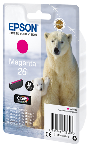 Epson C13T26134012, original, magenta, Tinte Epson C13T26134012, original, magenta, Tinte