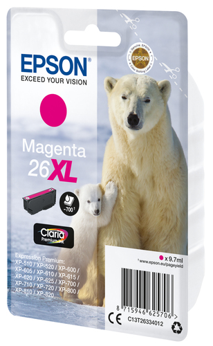 Epson C13T26334012, original, magenta, Tinte Epson C13T26334012, original, magenta, Tinte