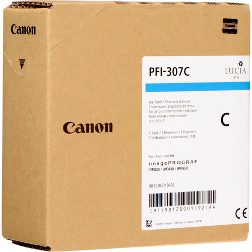 Canon PFI-307C, original, cyan Canon PFI-307C, original, cyan