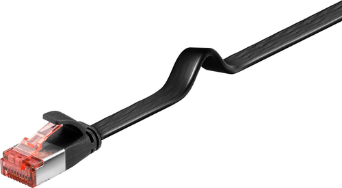 0,5m Patchkabel Cat6, U/FTP, schwarz, Kupfer, Goobay 0,5m Patchkabel Cat6, U/FTP, schwarz, Kupfer, Goobay
