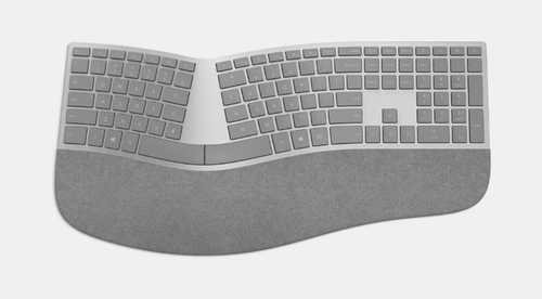 MS Surface Gray Ergonomic Bluetooth Keyboard French (FR)