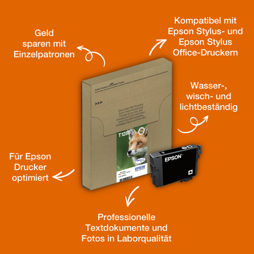 Epson T128, original, schwarz, cyan, magenta, gelb, Tinte Epson T128, original, schwarz, cyan, magenta, gelb, Tinte