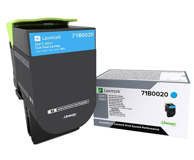 Lexmark 71B0020, original, cyan, Toner Lexmark 71B0020, original, cyan, Toner