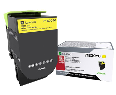 Lexmark 71B0040, original, gelb, Toner Lexmark 71B0040, original, gelb, Toner