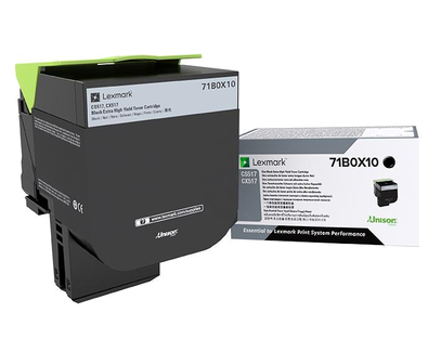 Lexmark 71B0X10, original, schwarz, Toner Lexmark 71B0X10, original, schwarz, Toner