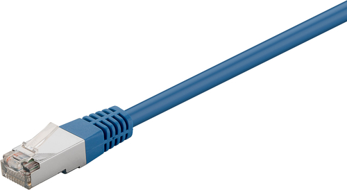0&comma;5m Patchkabel Cat5e&comma; F&sol;UTP&comma; blau&comma; Kupferverkleidetes Aluminium &lpar;CCA&rpar;&comma; Goobay