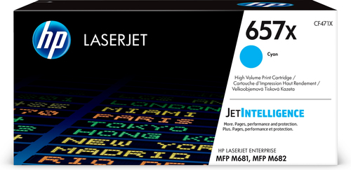 HP 657X High Yield Cyan Original LaserJet Toner Cartridge, cyan, Toner HP 657X High Yield Cyan Original LaserJet Toner Cartridge, cyan, Toner