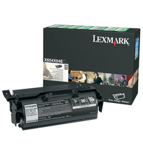 Lexmark X654X04E, original, schwarz Lexmark X654X04E, original, schwarz