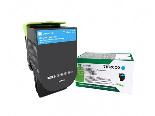 Lexmark 71B20C0&comma; original&comma; cyan&comma; Toner