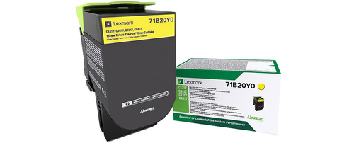 Lexmark 71B20Y0&comma; original&comma; gelb&comma; Toner