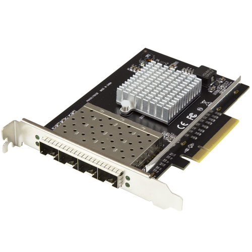 StarTech.com PEX10GSFP4I, Faser, 20000 Mbit/s, schwarz StarTech.com PEX10GSFP4I, Faser, 20000 Mbit/s, schwarz