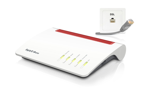 AVM FRITZ&excl;Box 7590 Router&comma; VDSL2&sol;ADSL2&plus;&comma; Annex B&sol;J&sol;Q&comma; Mesh&comma; Wi-Fi 5&comma; WPA3&comma; Gigabit LAN