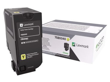 Lexmark 75B0040, original, gelb, Toner Lexmark 75B0040, original, gelb, Toner