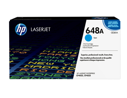 HP 648A Cyan Original LaserJet Toner Cartridge, cyan HP 648A Cyan Original LaserJet Toner Cartridge, cyan