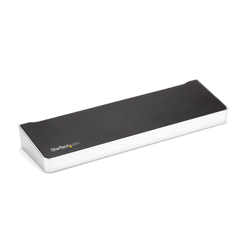 StarTech&period;com DK30CH2DPPDU&comma; USB 3&period;2 Gen 1 &lpar;3&period;1 Gen 1&rpar; Type-C&comma; schwarz&comma; silber