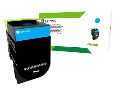 Lexmark 80C8SCE, original, cyan, Toner Lexmark 80C8SCE, original, cyan, Toner