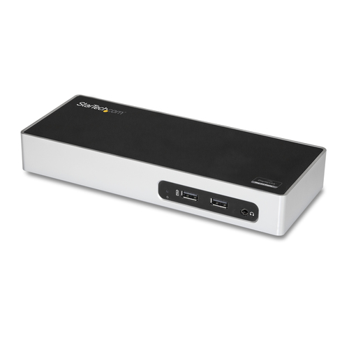 StarTech.com DK30ADD, USB 3.2 Gen 1 (3.1 Gen 1) Type-B, schwarz, silber, Kunststoff Gehäuse StarTech.com DK30ADD, USB 3.2 Gen 1 (3.1 Gen 1) Type-B, schwarz, silber, Kunststoff Gehäuse
