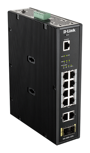 D-Link DIS-200G-12PS L2 Managed Switch, 10x RJ-45, Backplane: 24 Gbit/s, PoE D-Link DIS-200G-12PS L2 Managed Switch, 10x RJ-45, Backplane: 24 Gbit/s, PoE