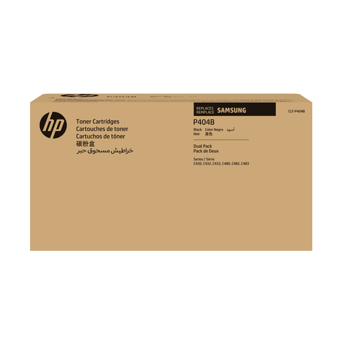 HP CLT-P404B 2-pack Black Original Toner Cartridge&comma; schwarz&comma; Toner
