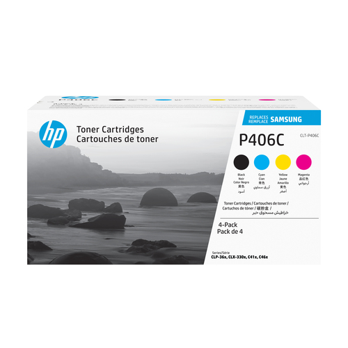 HP CLT-P406C 4-pack Cyan/Magenta/Yellow/Black Original Toner Cartridge, schwarz, cyan, magenta, gelb, Toner HP CLT-P406C 4-pack Cyan/Magenta/Yellow/Black Original Toner Cartridge, schwarz, cyan, magenta, gelb, Toner