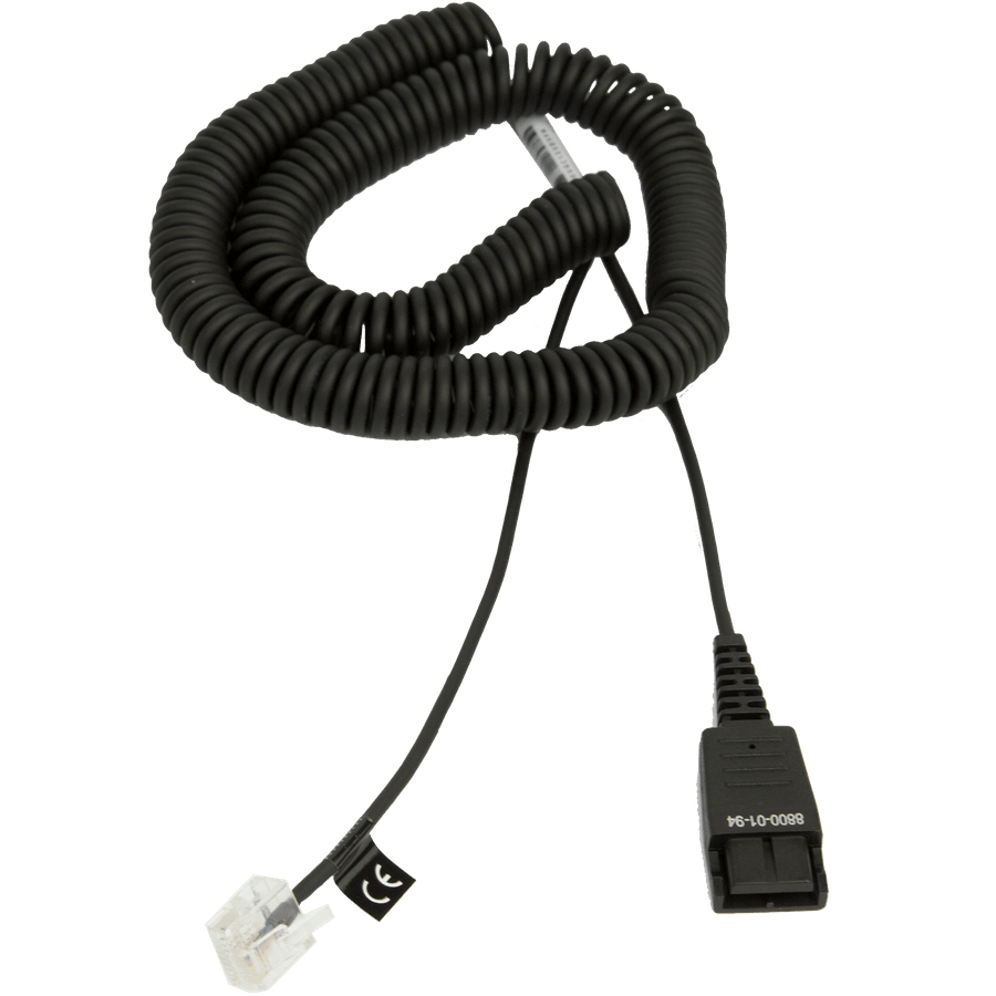 Jabra Adapterkabel, Spiralkabel m. Schnelltrennkupplung Jabra Adapterkabel, Spiralkabel m. Schnelltrennkupplung