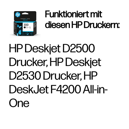 HP 300 Black Original Ink Cartridge, schwarz HP 300 Black Original Ink Cartridge, schwarz