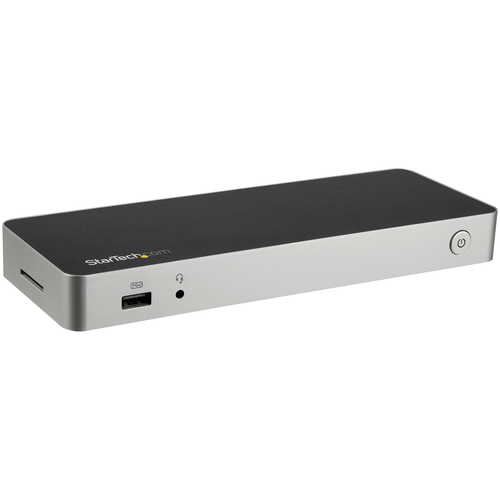 StarTech&period;com DK30CHDPPDUE&comma; USB 3&period;2 Gen 1 &lpar;3&period;1 Gen 1&rpar; Type-C&comma; schwarz&comma; silber&comma; USB Power Delivery&comma; Kunststoff Geh&auml;use