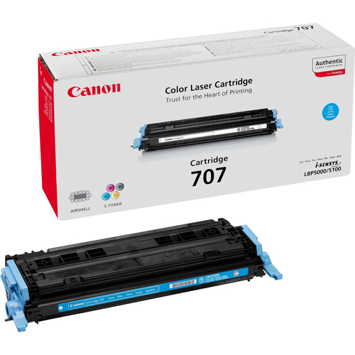 Canon 707, original, cyan, Toner Canon 707, original, cyan, Toner