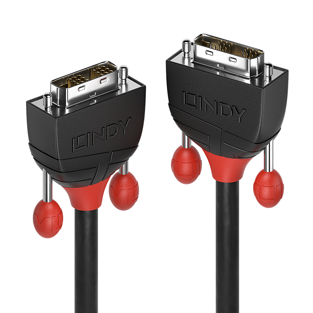 2m Lindy DVI-Kabel, stecker/stecker schwarz
