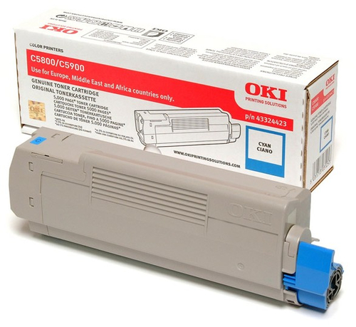 OKI 43324423&comma; original&comma; cyan&comma; Toner