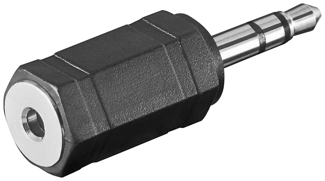Kopfh&ouml;rer Adapter&semi; AUX Klinke 3&comma;5mm zu 2&comma;5mm stecker&sol;buchse&comma; 3-Pin&comma; stereo