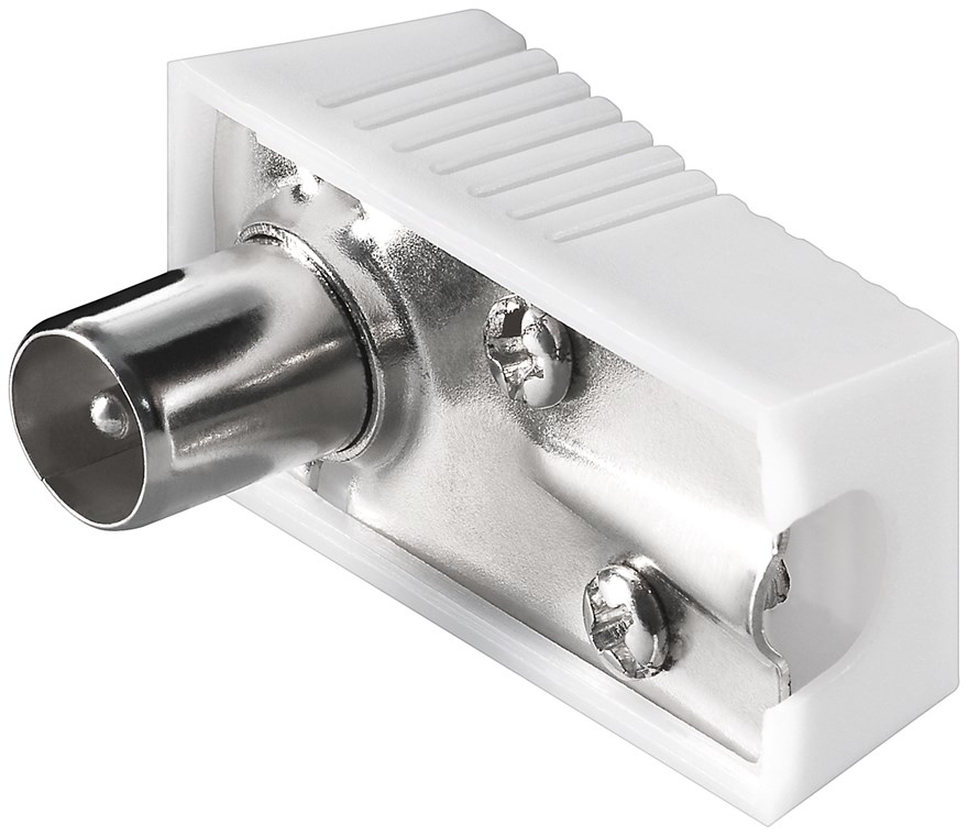 Koax-Winkelstecker mit Schraubbefestigung, Koax-Winkelstecker mit Schraubbefestigung,