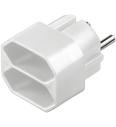 2er goobay Steckdosenadapter weiss 2er goobay Steckdosenadapter weiss