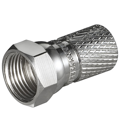 Goobay 51865 Drahtverbinder Aufdreh-F-Stecker