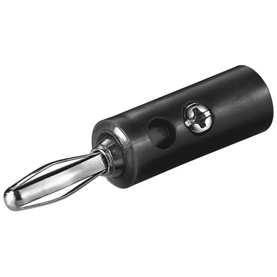 Bananen-Stecker schwarz Bananen-Stecker schwarz