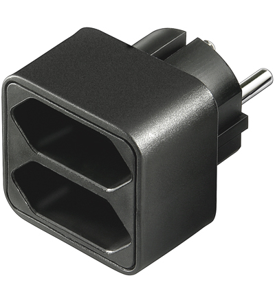 2er goobay Steckdosenadapter 1x Typ 2er goobay Steckdosenadapter 1x Typ