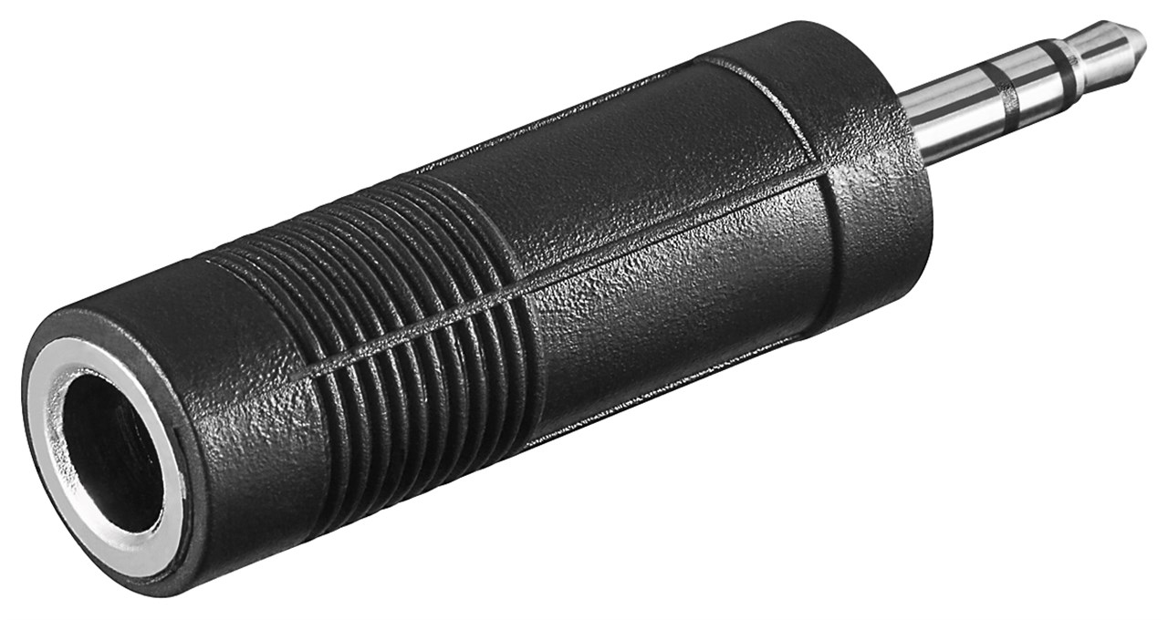 goobay Kopfh&ouml;rer Adapter AUX&semi; Klinke 3&comma;5mm zu 6&comma;35mm 