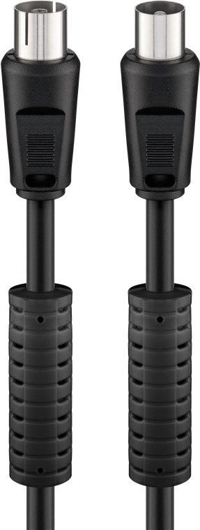 1,5m Antennenkabel Ferritkern Koaxialstecker 1,5m Antennenkabel Ferritkern Koaxialstecker