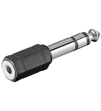 Adapter Audio 6,3mm Klinke Stecker auf 3,5mm Klinke Buchse 
