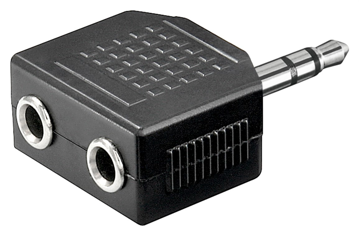 Audio Y-Adapter, Klinke > 2x Klinke stecker/ buchse goobay