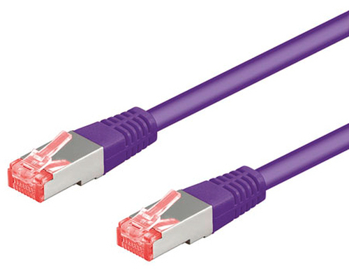 0,25m Patchkabel Cat6, violett, Goobay 0,25m Patchkabel Cat6, violett, Goobay